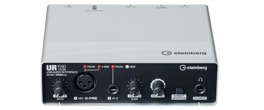 兼容iPad/Mac/PC，实现高品质录音的Steinberg USB音频接口UR12发布